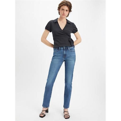 Levi's jeans 712™ slim con tasca a filetto blu / blue wave mid