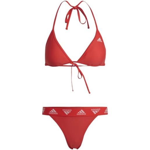 Adidas triangle bikini costume 2 pezzi rosso donna