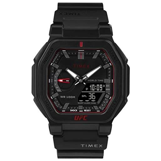 Timex orologio analogico digitale al quarzo uomo con cinturino in plastica tw2v55200