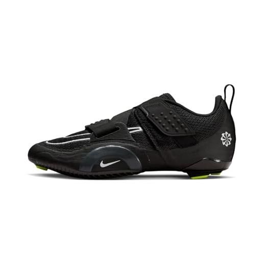 Nike superrep cycle 2 next nature, indoor cycling shoes uomo, black/white-anthracite-volt, 45 eu