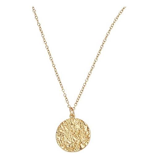 Noelani collana con ciondolo collana da donna in argento 925, 40+5 cm, oro, fornita in confezione regalo per gioielli, 2030124