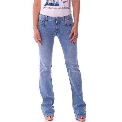 Trussardi Jeans jeans a zampa trussardi stretch chiaro, colore azzurro