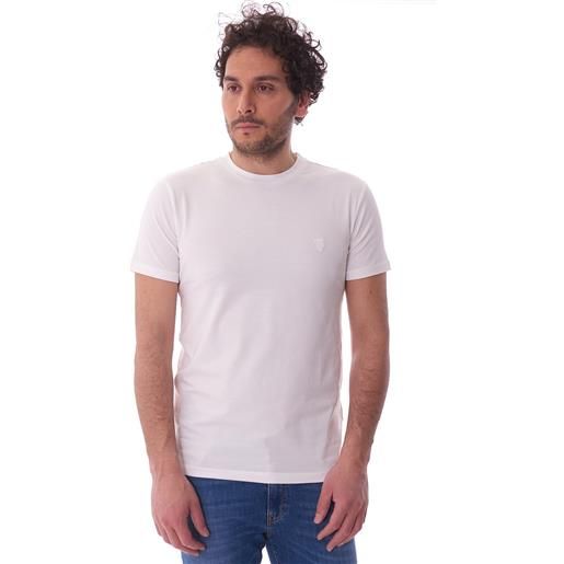Trussardi Jeans t-shirt trussardi con logo ricamato, colore bianco