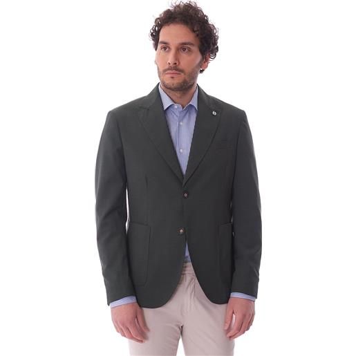 ALESSANDRO GILLES giacca ALESSANDRO GILLES sfoderata in fresco lana, colore verde