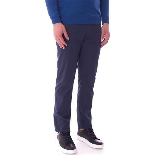 Trussardi Jeans pantalone trussardi 380 icon leggero micro armatura, colore blu