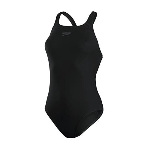 Speedo essential endurance - costume intero da bagno, donna, asciugatura rapida, nero (black), 38 (it 48)