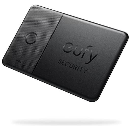 eufy Security smart. Track card (nera, conf. 1), compat. Dov'è apple (solo ios), ricerca portafoglio e telefono, resistente acqua, durata batteria fino a 3 anni, spessore 2,4 mm (android non supportato)