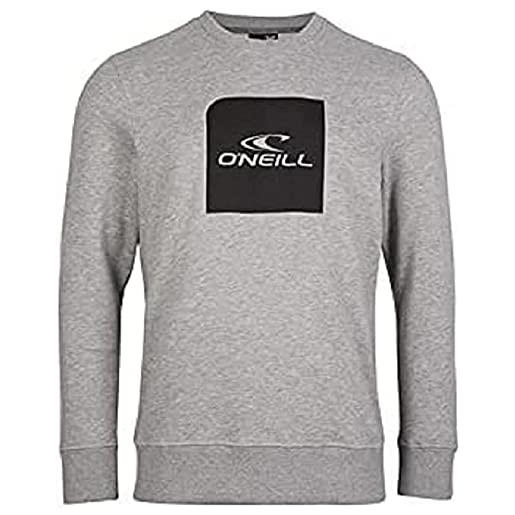 O'NEILL cube crew sweatshirt crewshirt t-shirt, argento melee, xxl uomo