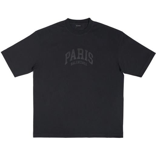 Balenciaga t-shirt cities paris - nero