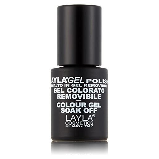 Layla cosmetics laylagel polish smalto semipermanente per unghie con lampada uv, 1 confezione da 10 ml, tonalità royal blue