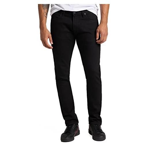Lee luke jeans, black rinse 47, 33w / 32l uomo