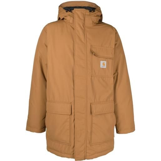 Carhartt WIP cappotto con cappuccio - marrone