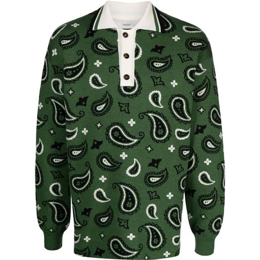 Pringle of Scotland maglione con motivo paisley jacquard - verde