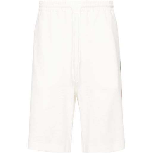 Gucci shorts sportivi gg - bianco