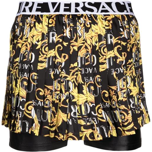 Versace Jeans Couture shorts con stampa sketch couture - nero
