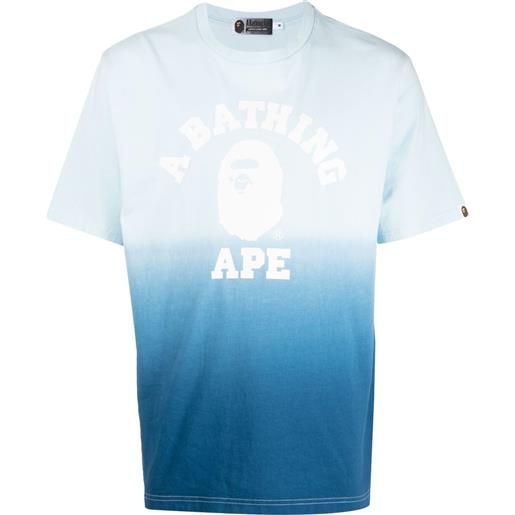 A BATHING APE® t-shirt con effetto sfumato - blu