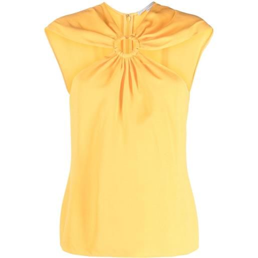 Stella McCartney top con spalle scoperte - giallo