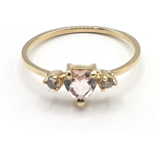 Malafimmina anello Malafimmina moon a cuore in oro giallo con zaffiri e diamanti