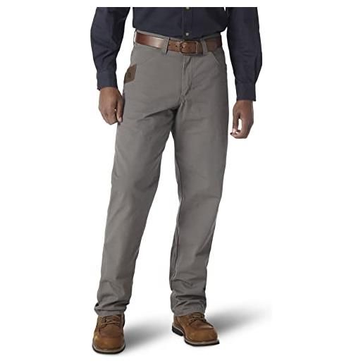 Wrangler riggs workwear jeans da falegname ripstop, corteccia, 30w x 34l uomo