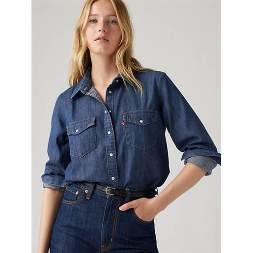 Levi's camicia western iconic lightweight blu / air space 3