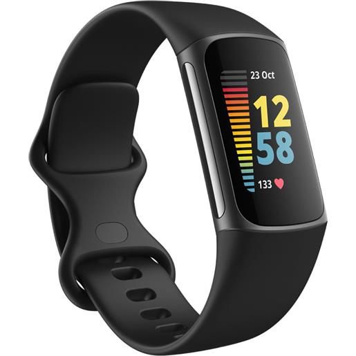 FITBIT charge 5 smart band smartwatch per l'attività fisica colore nero - fb421bkbk