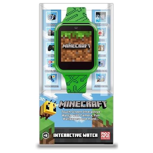 Orologio Minecraft A LED - Design Digitale Con Cinturino Stampa Ufficiale, Display Rosso - Foto 12