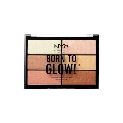 NYX Professional Makeup born to glow highlighting palette palette di illuminanti 28.8 g