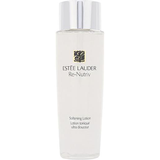 Estee Lauder re-nutriv softening lotion 250 ml tonico levigante perlescenza dorata per il viso flacone pelle secca