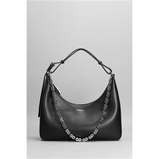 Givenchy borsa a spalla moon cut out in pelle nera