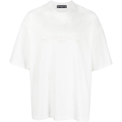 Mastermind Japan t-shirt con coulisse - bianco
