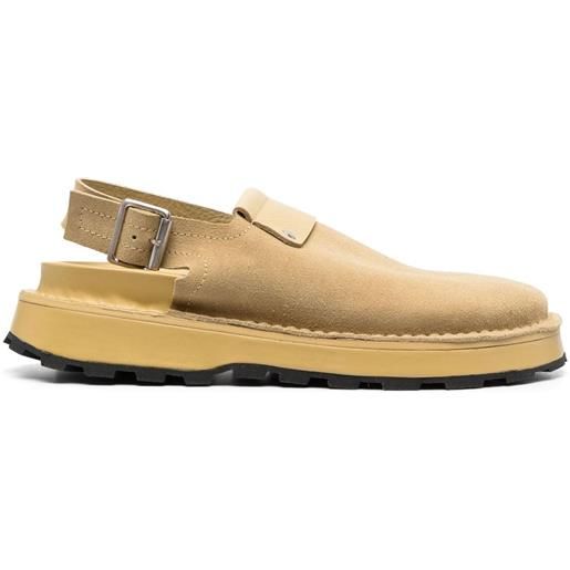 Jil Sander slippers con punta tonda - giallo
