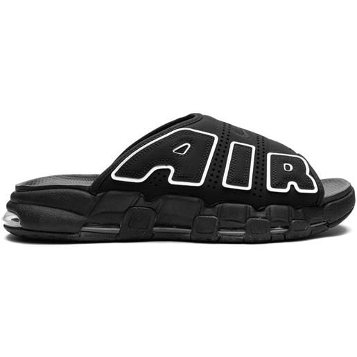 Nike sandali slides air more uptempo og - nero