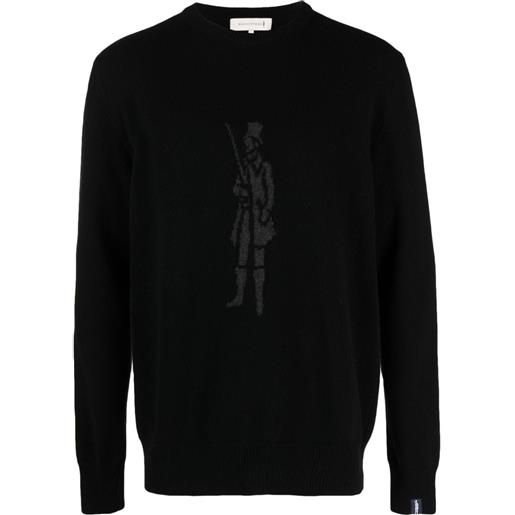 Mackintosh maglione con logo - nero