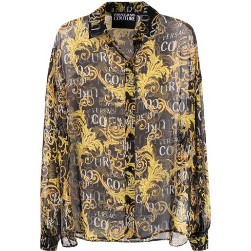 Versace Jeans Couture camicia con stampa - nero