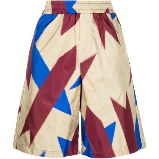 Pierre-Louis Mascia shorts con stampa astratta - multicolore