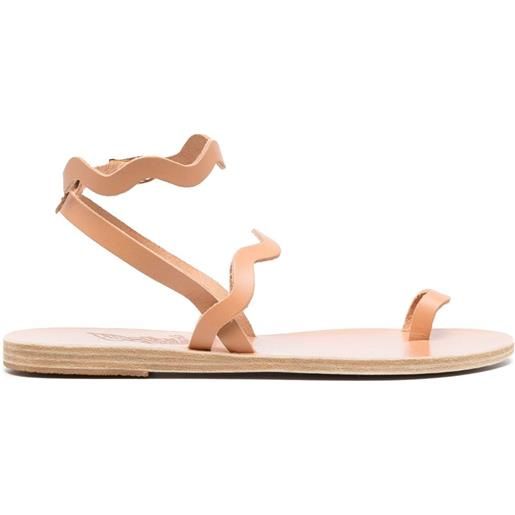 Ancient Greek Sandals sandali elounda con suola piatta - toni neutri