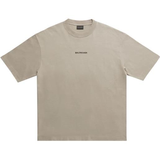 Balenciaga t-shirt con stampa - toni neutri