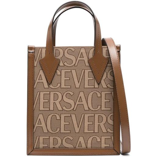 Versace borsa a tracolla Versace allover - marrone