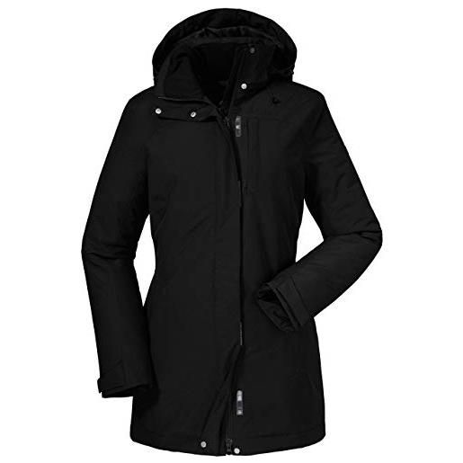 Schöffel - giacca insulated portillo, antivento e impermeabile, da donna, calda e traspirante, donna, 11875, nero, 38