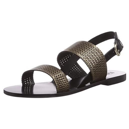 Pollini sandal, plateau donna, nero, 41 eu
