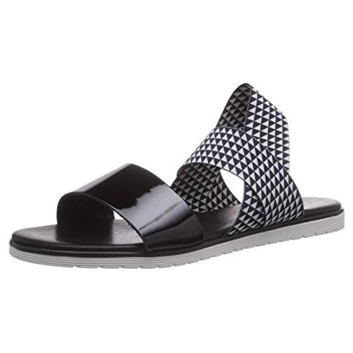 Pollini sandal, plateau donna, multicolore black white 00a, 41 eu