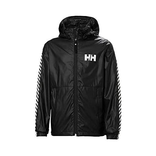 Helly Hansen junior jr stripe wind jacket 990 black 140/10
