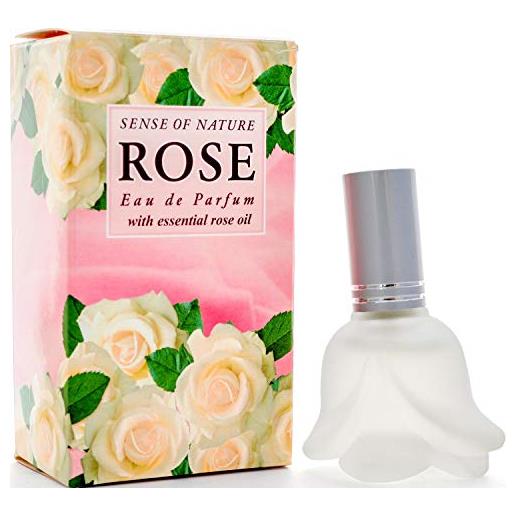 AE Aroma Essence rosa bianca profumo per donna, fragranza di rosa e fiori bianchi con note fruttate fresche, 12ml
