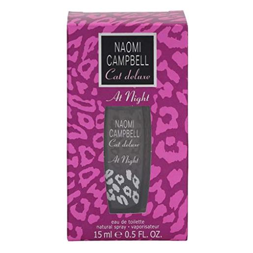 Naomi Campbell cat deluxe at night - eau de toilette, confezione spray da 15 ml