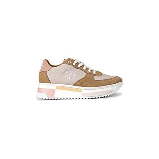 POPA sneaker carol segatura sabbia, scarpe da ginnastica donna, beige, 39 eu