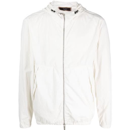 Peserico giacca con cappuccio - bianco