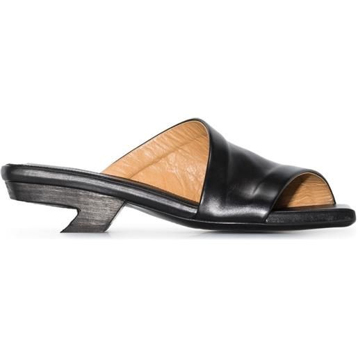 Marsèll sandali con tacco asimmetrico - nero