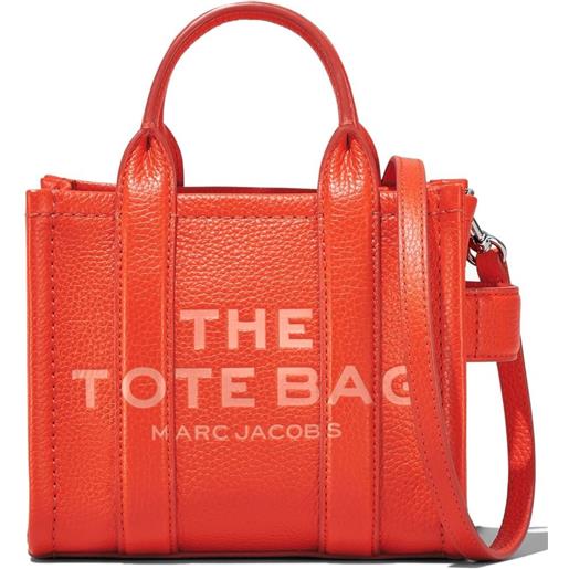 Marc Jacobs borsa the leather tote mini - arancione