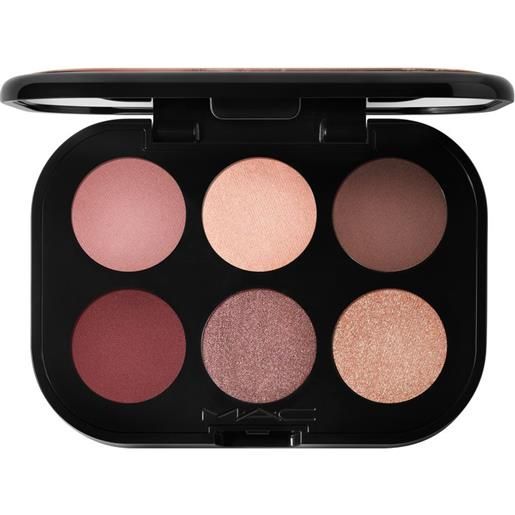MAC connect in colour eye shadow palette x 6 embedded in burgundy