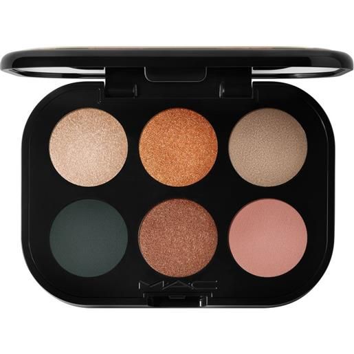 MAC connect in colour eye shadow palette x 6 bronze influence